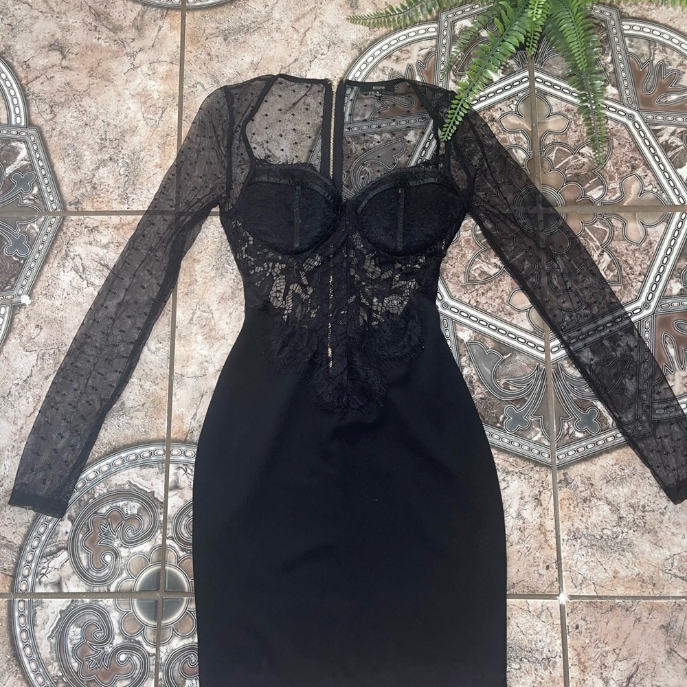 Black mini dress